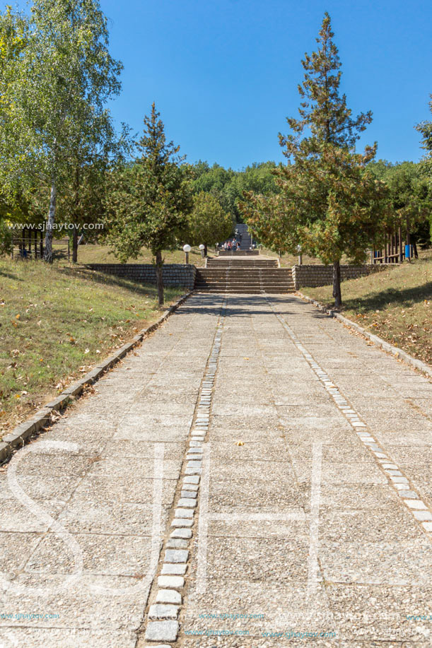 SAMUEL FORTRESS, BULGARIA- SEPTEMBER 6, 2017: Fortress of Bulgarian Tsar Samuel near village of Kliuch, Blagoevgrad region, Bulgaria